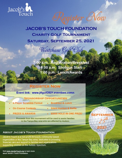 2021 Jacob’s Touch Golf Tournament One Page Info Sheet